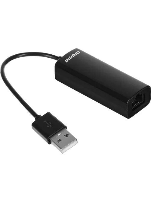 Сетевой адаптер Fast Ethernet Digma D-USB2-LAN100 USB 2.0