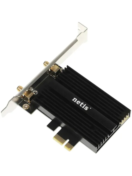 Сетевой адаптер WiFi Netis F2 АХ5400 PCI Express + Bluetooth 5.2