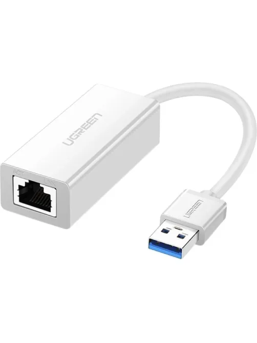 Сетевой адаптер UGREEN CR111 (20255), USB 3.0/Gigabit Ethernet/белый