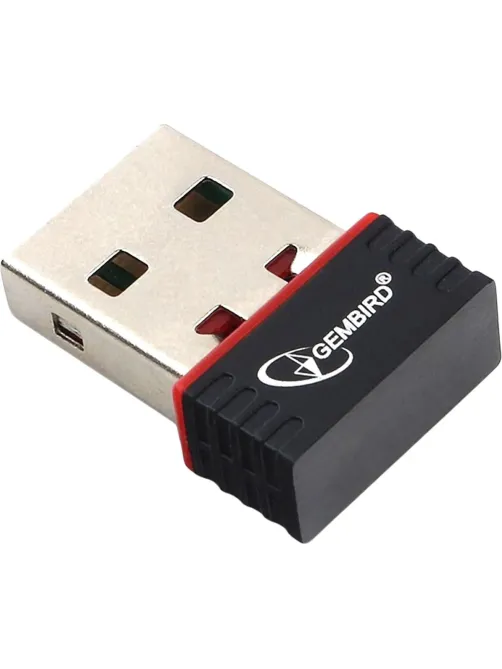 Сетевой адаптер микро WiFi Gembird 150 Мбит, USB, 802.11b/g/n