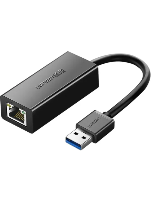 Сетевой адаптер UGREEN CR111 (20256), USB 3.0/Gigabit Ethernet/черный