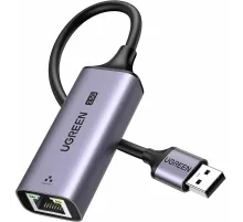 Сетевой адаптер UGREEN CM648 (25051) USB-A 3.0 to RJ45 2.5G серый