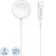 Зарядное устройство PERO беспр. TC19 USB-C для Apple Watch, магнитн, белое