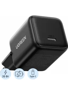 Зарядное устройство UGREEN X512 (55553) Mini 20W USB-C GaN EU черн