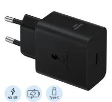 Зарядное устройство сетевое Samsung EP-T4511 45W Type-C Black + cable