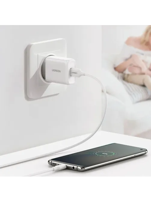 Зарядное устройство UGREEN USB-A QC 3.0 18W Charger CD122 (White) (10133)