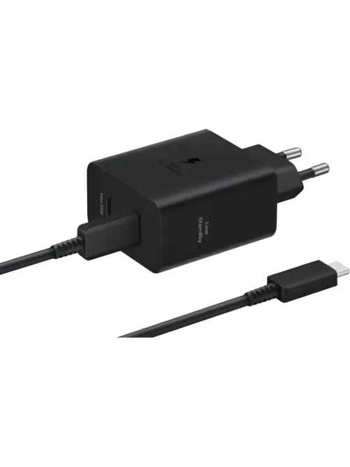 Зарядное устройство сетевое Samsung EP-T5020 50W Duo Type-C Black + cable
