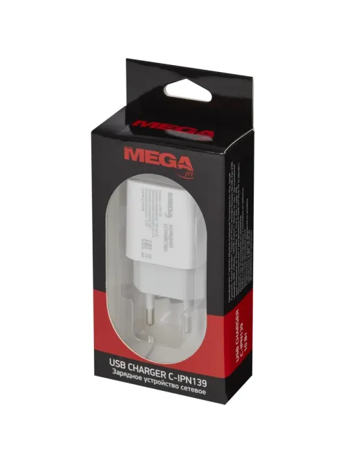 Зарядное устройство 2A, 1USB, белый BT-JCHR-003/C-IPN139