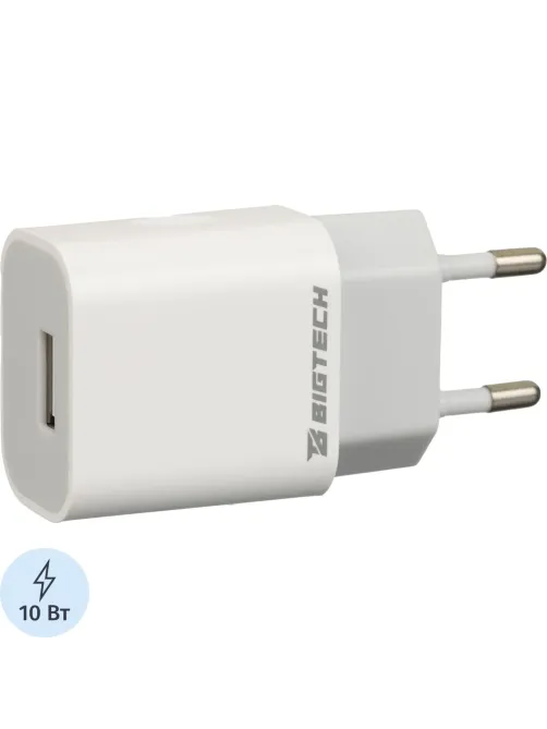 Зарядное устройство 2A, 1USB, белый BT-JCHR-003/C-IPN139
