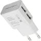 Зарядное устройство сетевое, 2 USB, 2.1А, Red Line NT-2A, бел, УТ000009405