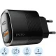 Зарядное устройство сет. PERO TC11 USB-A QC3.0 + USB-C PD, 45W черный