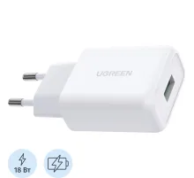 Зарядное устройство UGREEN USB-A QC 3.0 18W Charger CD122 (White) (10133)