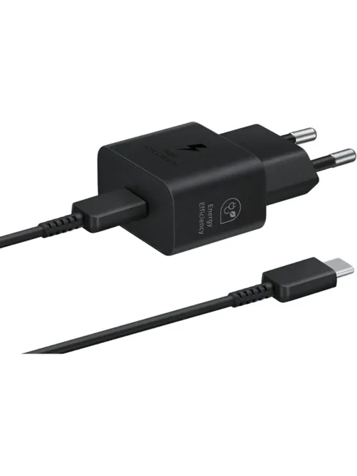 Зарядное устройство сетевое Samsung EP-T2510 25W Type-C  Black+cable