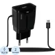 Зарядное устройство сетевое PERO TC04 1USB 2.1A + MICRO-USB CABLE черный