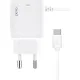 Зарядное устройство сетевое PERO TC04 1USB 2.1A + TYPE-C CABLE белый