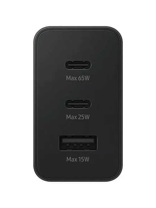 Зарядное устройство Samsung EP-T6530 65W 2xUSB-C/1xUSB-A Черный