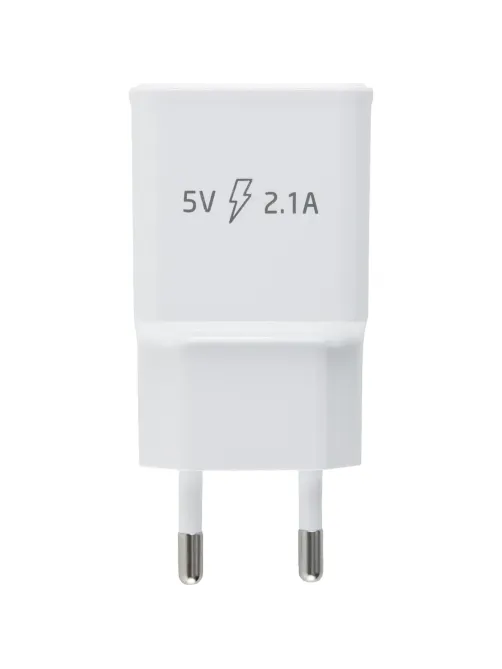 Зарядное устройство сетевое, 2 USB, 2.1А, Red Line NT-2A, бел, УТ000009405