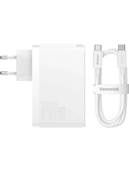 Зарядное устройство сетевое Baseus GaN5 Pro 140W EU White (CCGP100202)
