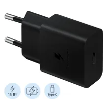Зарядное устройство Samsung EP-T1510N 15W USB Type-C черн (EP-T1510NBEGEU)