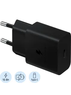 Зарядное устройство Samsung EP-T1510N 15W USB Type-C черн (EP-T1510NBEGEU)