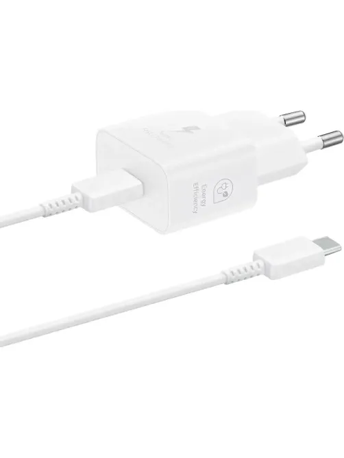 Зарядное устройство сетевое Samsung EP-T2510 25W Type-C  White + cable