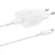 Зарядное устройство сетевое Samsung EP-T2510 25W Type-C  White + cable