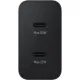 Зарядное устройство сетевое Samsung EP-T5020 50W Duo Type-C Black + cable