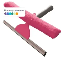 Сгон (склиз) YORK с насадкой из микрофибры для мытья окон