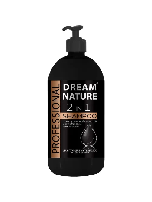 Шампунь Dream Nature PROFESSIONAL c гиалур.кислотой и витам.комплексом 1 л