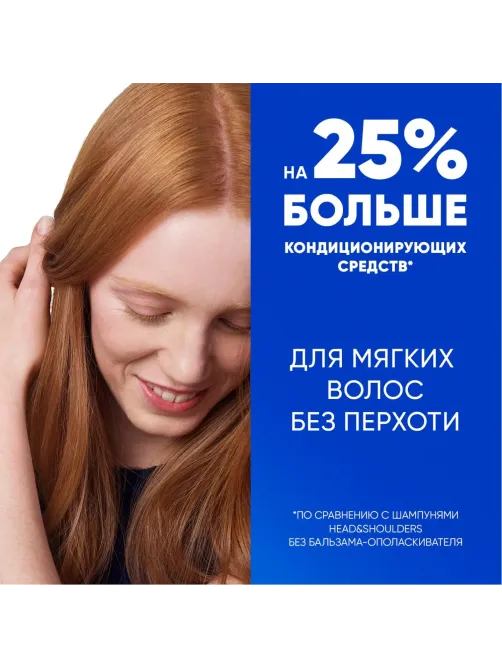 Шампунь-бальзам HEAD & SHOULDERS 600мл 2в1 Основной уход Уход