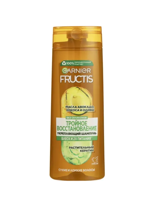 Шампунь Garnier Fructis Укрепляющий Тройн Восст, для сух и ломк влс, 400 мл