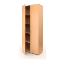 Мебель для школы MET_Школа Шкаф закрытый широкий 80x42x195 бук