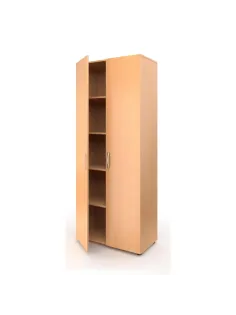 Мебель для школы MET_Школа Шкаф закрытый широкий 80x42x195 бук