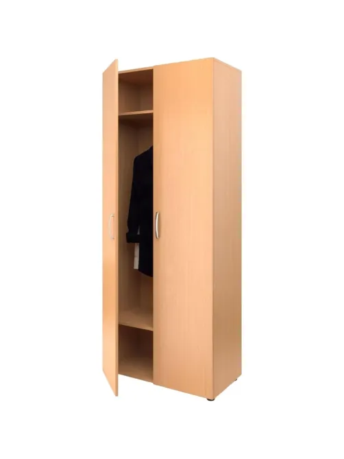 Шкаф MET_для одежды Школа широкий 80x42x195 бук