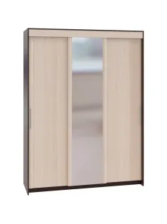Шкаф-купе Сокол 3-ств.ШР-186.32 с зеркалом 1800x600x2400, венге/дуб