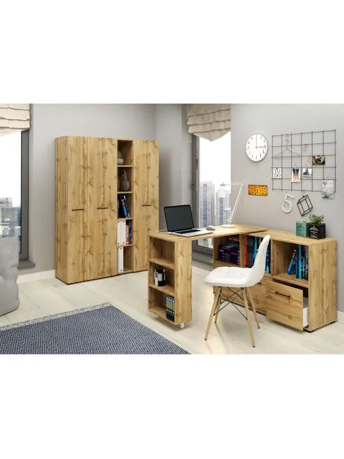 Шкаф полузакрытый IN Homeoffice 644x416x1746 Дуб натуральный