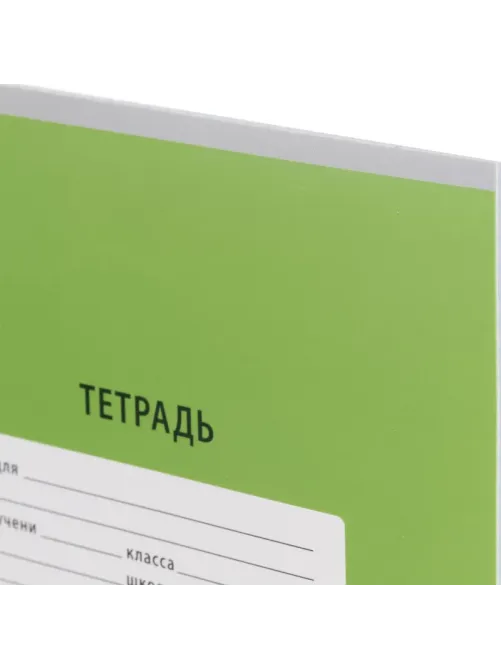 Тетрадь школьная А5, 12 л.клетка, Интенсив Зеленый, 10шт/уп арт.1711048