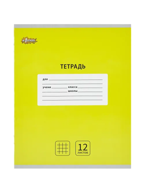 Тетрадь школьная А5, 12 л. клетка, Интенсив АССОРТИ, 10шт/уп арт.1711051
