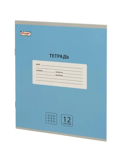 Тетрадь школьная А5, 12 л.клетка, Интенсив Голубой, 10шт/уп арт.1711047