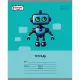 Тетрадь школьная А5 12л клетка Комус Класс Роботы 10 шт/уп