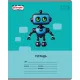 Тетрадь школьная А5 12л клетка Комус Класс Роботы, в ассортименте, 2021683