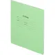 Тетрадь в зеленом офсете  12л., косая линия, штука, внутр.блок 100