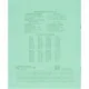 Тетрадь 24л.клетка,офсет №1,бел 92%,обл.зеленая,скрепка 024ТУ11С5 200шт/уп