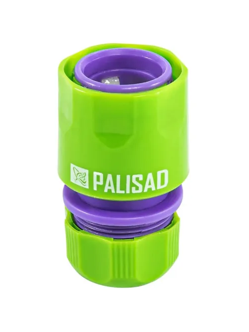 Соединитель для шланга пластмассовый быстросъемный 1/2 PALISAD (66140)