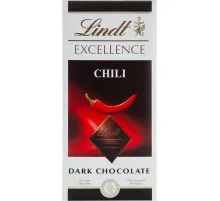 Шоколад LINDT темный с экстрактом перца чили, 100 гр