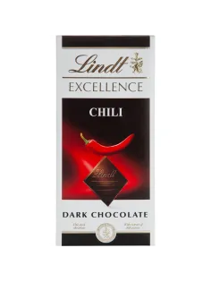 Шоколад LINDT темный с экстрактом перца чили, 100 гр