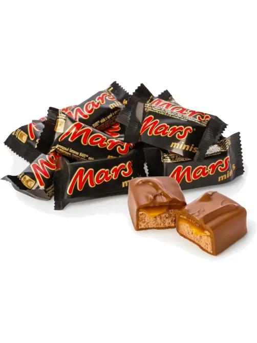 Шоколадный батончик Mars Minis с карамелью и нугой, 2,7кг