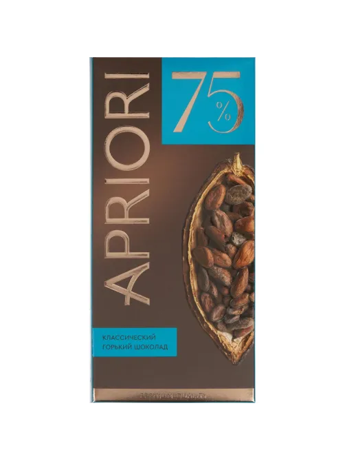 Шоколад Apriori горький, 75% какао, 85г