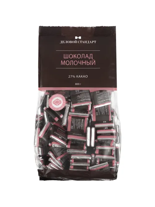 Шоколад порционный Деловой Стандарт молочный 27%, 5гx160шт, 800г