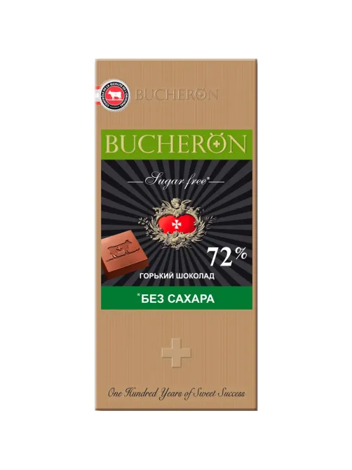 Шоколад горький Bucheron Diet без сахара в картоне, 70г